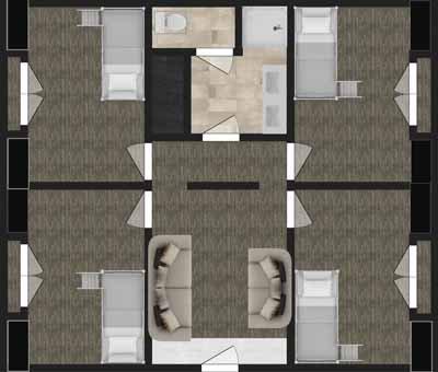 Floor Plan for Living Center East